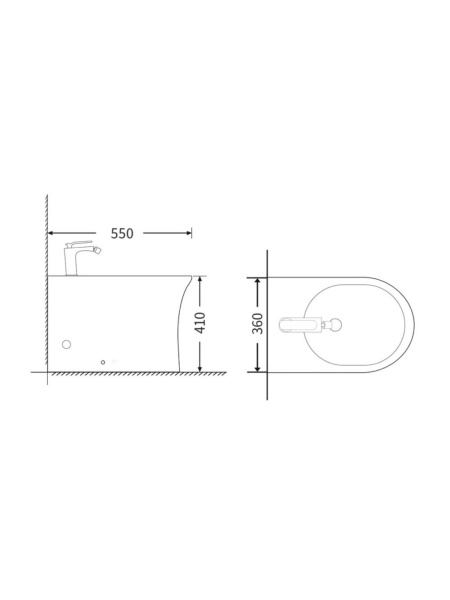 Биде напольное Agger AT01300